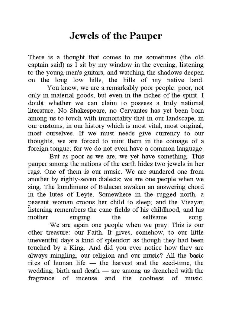 Jewels of The Pauper PDF