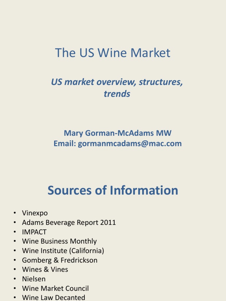 MGM MW Us Wine Market Overview Bordeaux PDF Alcoholic Drinks Grape