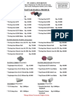 Brosur Harga Paving Surya Inti Beton New