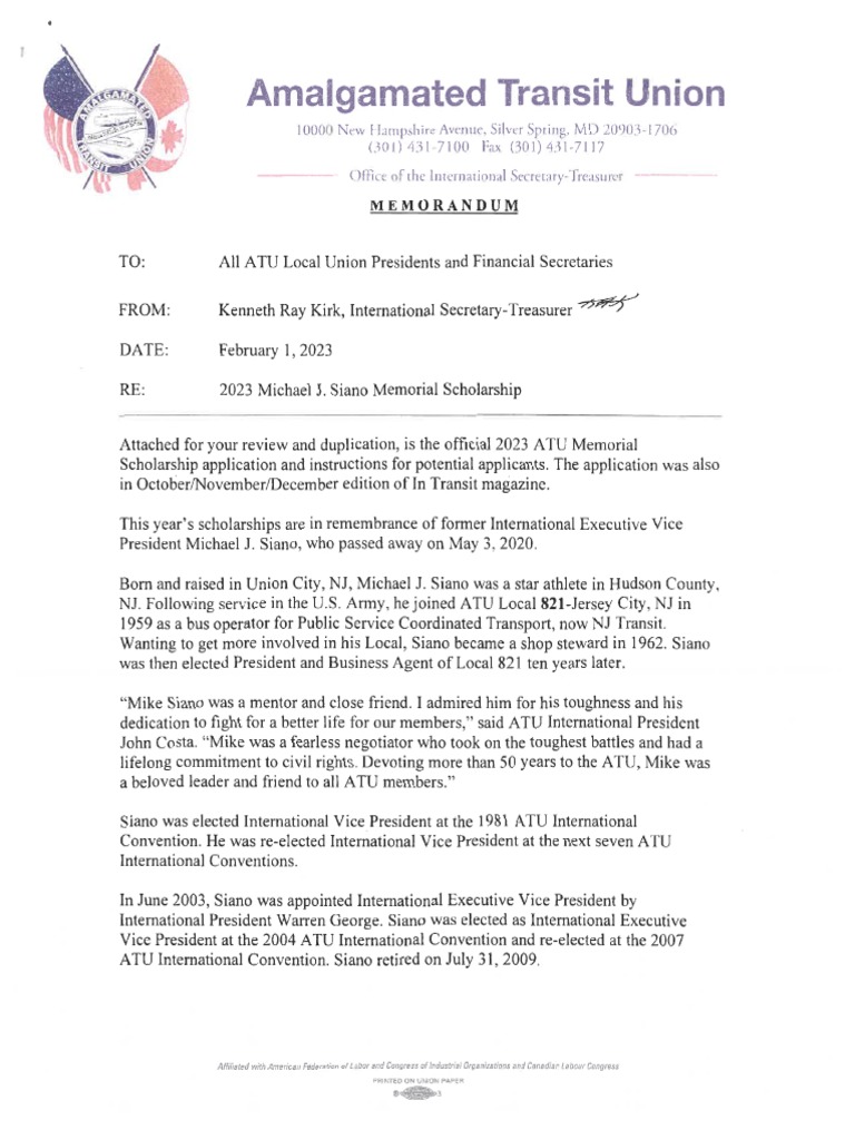 20230201 ATU Scholarship Application PDF Essays Zip Code