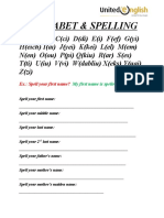 Unit 1 Page 4 Lesson B1C ALPHABET