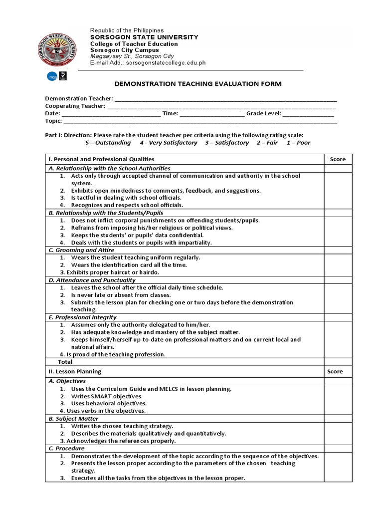 DEPED DEMO TEACHING EVALUATION FORM 2024 PDF FREE DOWNLOAD visual data 7