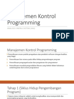 Manajemen Kontrol Programming