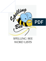 2 2014 Spelling Bee Listing