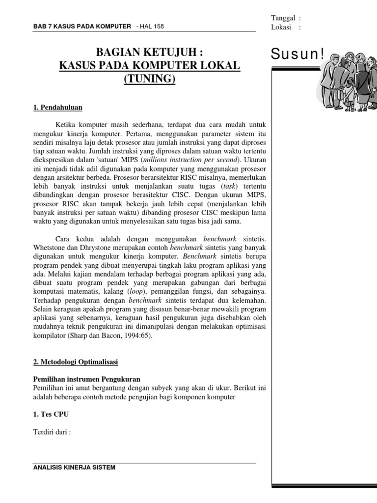 Analisis Kinerja Sistem Komputer | PDF | Metode & Bahan Ajar | Komputer