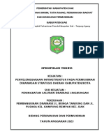 Spesifikasi Teknis Pembangunan Drainase Jl. Bunga Tanjung Dan Jl. Pusaka Kel. Kampung Rempak Kec. Siak