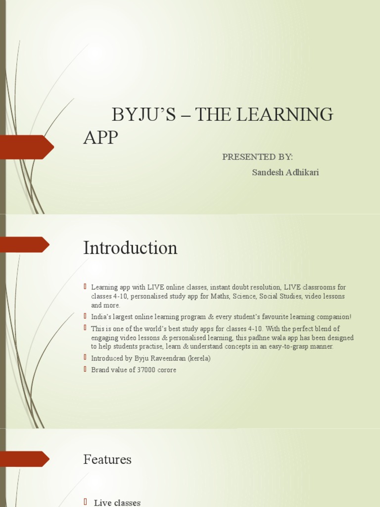 Byjus Case Study Pdf Educational Technology