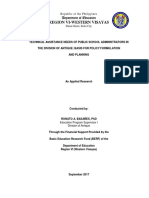 BASAÑES, RUNATO-Technical Assistance Needs of Public School Administrators in The Division of Antique Basis For Planning and Policy Formulation