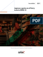 CEPLAN - Nivel de Ingresos y Gastos en El Perú y El Impacto de La COVID - PDF