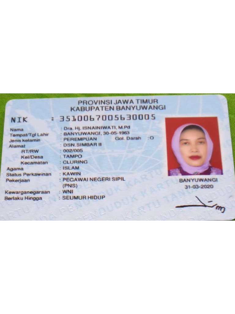 KTP Isnainiwati | PDF