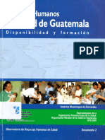 Recursos Humanos en Salud de Guatemala Disponibilidad y Formacion