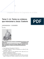 Tema 2 - 4.4. Textos No Cristianos Que Mencionan A Jesús - Suetonio - Biblia Libre
