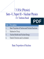 Unit I - Chapter 1 - Basic Properties of Nucleus