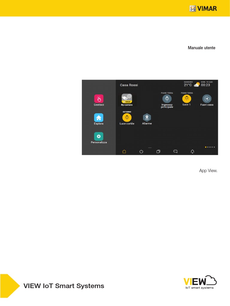 Manuale App View Vimar | PDF