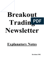 Breakout Trading Explanatory Notes