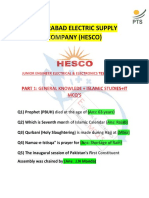 Hyderabad Electric Supply CompaneyHESCO Junior Engineer Electrical Electronics Paper 2020
