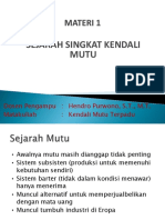 Materi 1 (Sejarah Singkat Kendali Mutu)