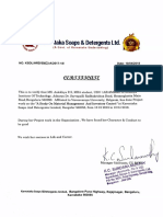 A Study on Material Management and Inventory Control at Karnataka Soaps and Detergents Limited