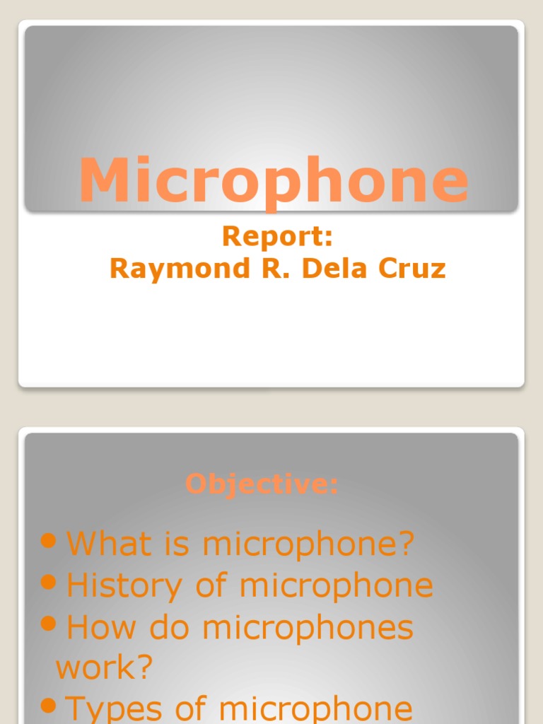 Microphone PDF Microphone Loudspeaker