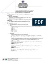 Lesson Plan Sa Math 2-Pagpapakita NG Inverse Operation Sa Multiplication at Division.