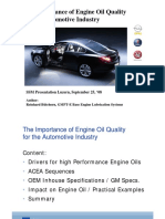 The Importance of Engine Oil Quality