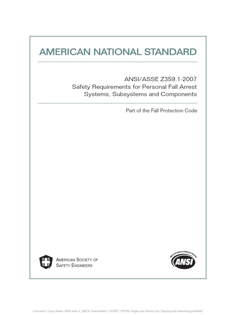 Ansi asse z359 1 2007 pdf