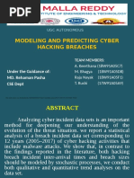 Modeling and Predicting Cyber Hacking Breaches