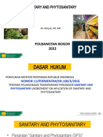 Sanitary and Phytosanitary: Polbangtan Bogor 2022