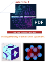 Lecture Packing Efficiency Simple Cubic Body Centered Cubic FCC Structures