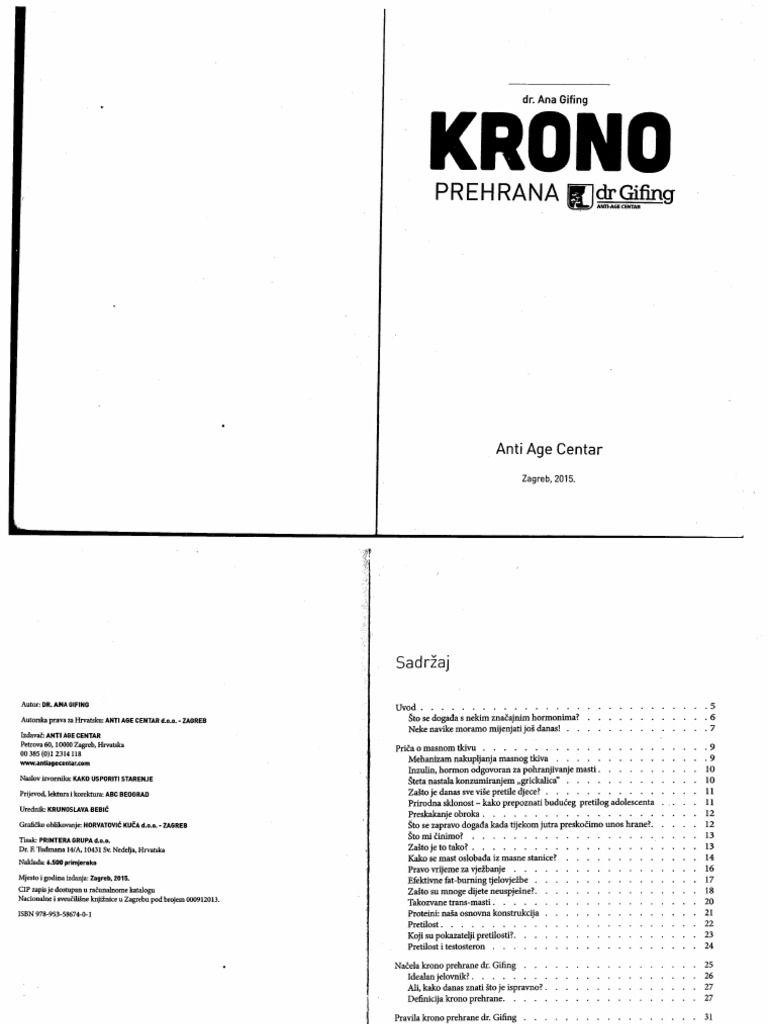 Krono Prehrana | PDF