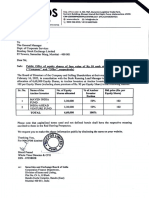 Macfos - Company Intimation Letter