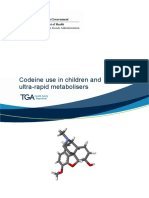 Codeine Use Children and Ultra Rapid Metabolisers