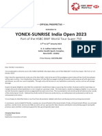 YONEX-SUNRISE India Open 2023 - Prospectus
