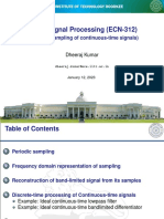 ECN-312 Lecture 3: Sampling of Continuous-Time Signals