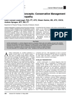 Current Clinical Concepts Conservative Management