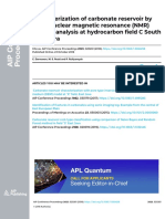 Characterization of Carbonate Reservoir by Using Nuclear Magnetic Resonance (NMR) Logging Analysis at Hydrocarbon Field C South Sumatera