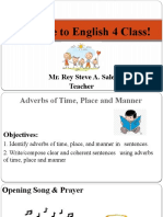 English 4 Class Adverbs