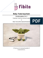 Amigurumi Baby Yoda Among Us Crochet PDF Pattern