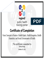 Certificate For Sdoh