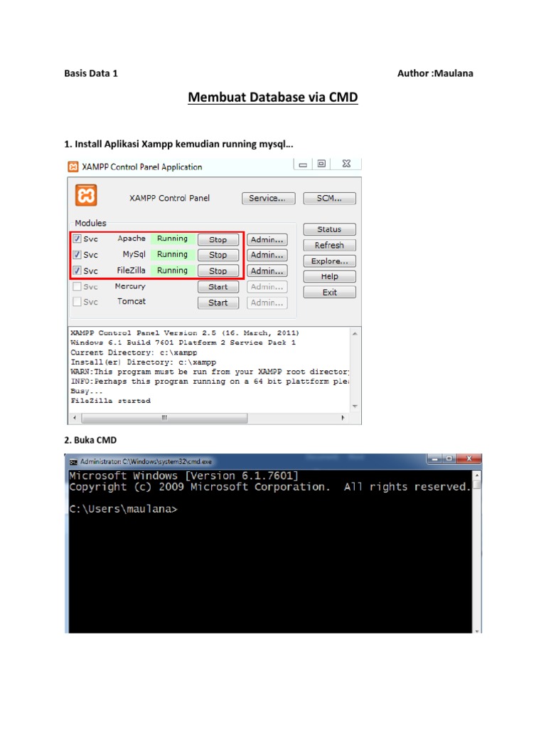 Create Oracle Database Using Cmd Basics For Making
