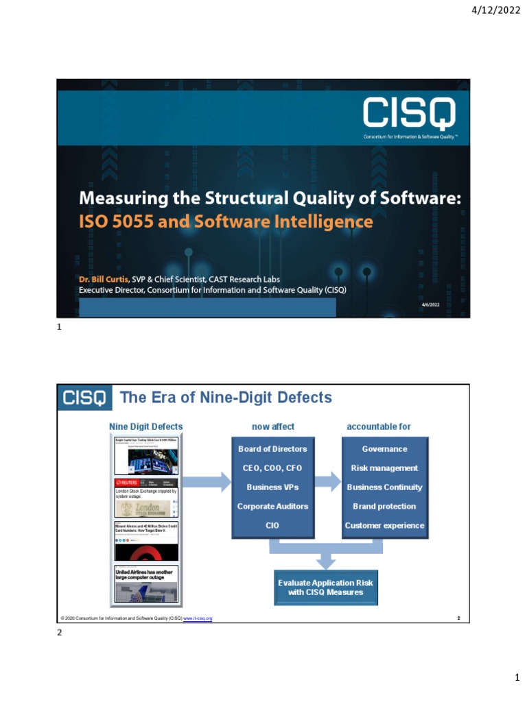 Measuring The Structural Quality of Software | PDF | Software Quality ...