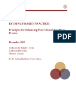 Evidence-Based Practice: Principles For Enhancing Correctional Results in Prisons