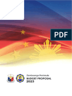 Zamboanga Peninsula FY 2023 Budget Proposal As of March 31 2022