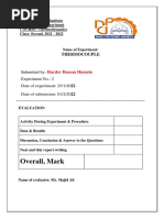 Thermodynamics Exp 2 Thermocouple