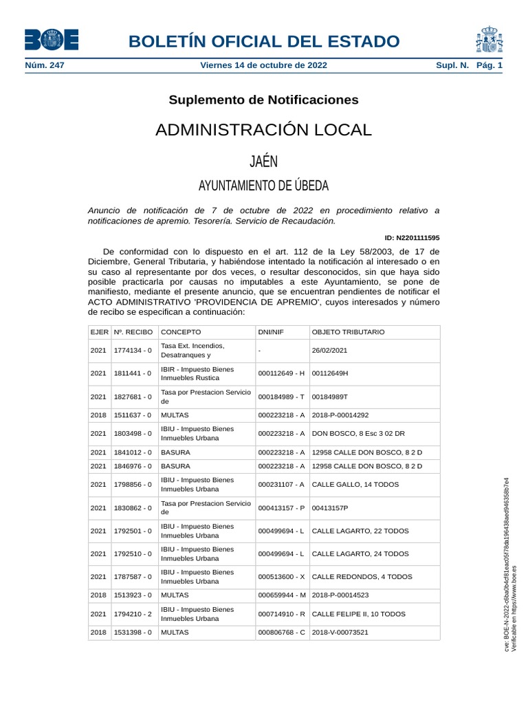 Boe N 2023 | PDF | Impuestos | Finanzas del gobierno