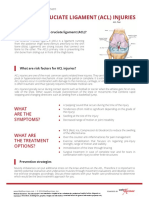 Patient Education ACL Injury 180511