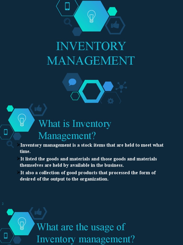 Inventory System Reporting Information Management PDF