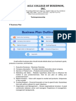 Business Plan Guidelines