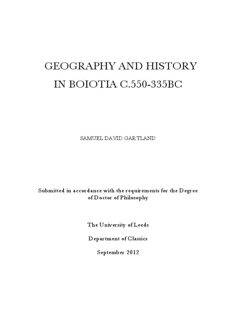 Gartland PHD | PDF | Space | Geography