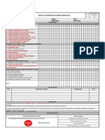 Check-List Diário Escavadeira Hidraulica